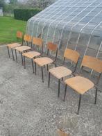 6 schoolstoelen, Ophalen, Gebruikt, Overige kleuren, Vijf, Zes of meer stoelen