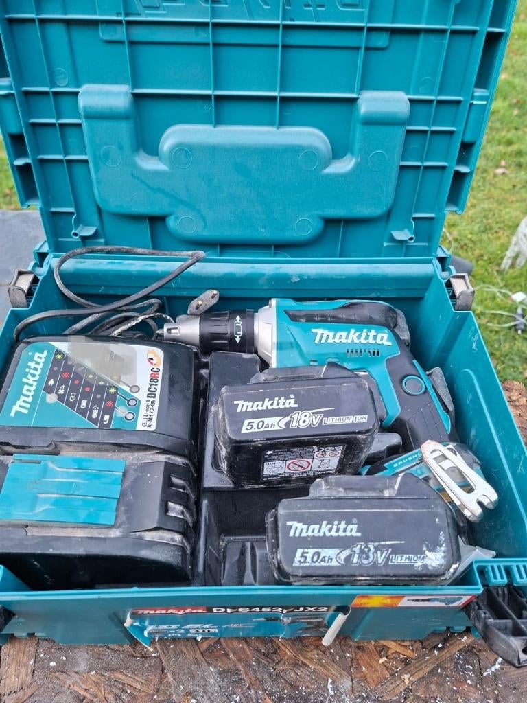 makita bandschroefmachine, Ophalen, Gebruikt