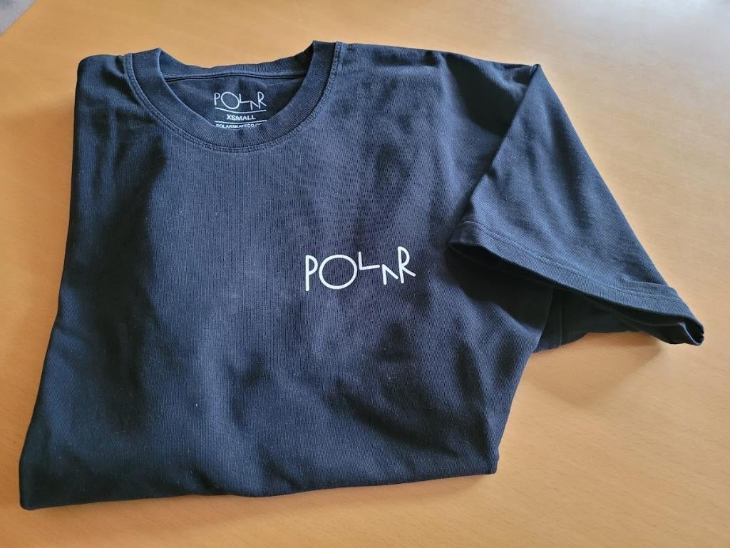 Zwarte t shirt Polarscate, Kinderen en Baby's, Kinderkleding | Maat 164, Ophalen of Verzenden, Zo goed als nieuw, Shirt of Longsleeve