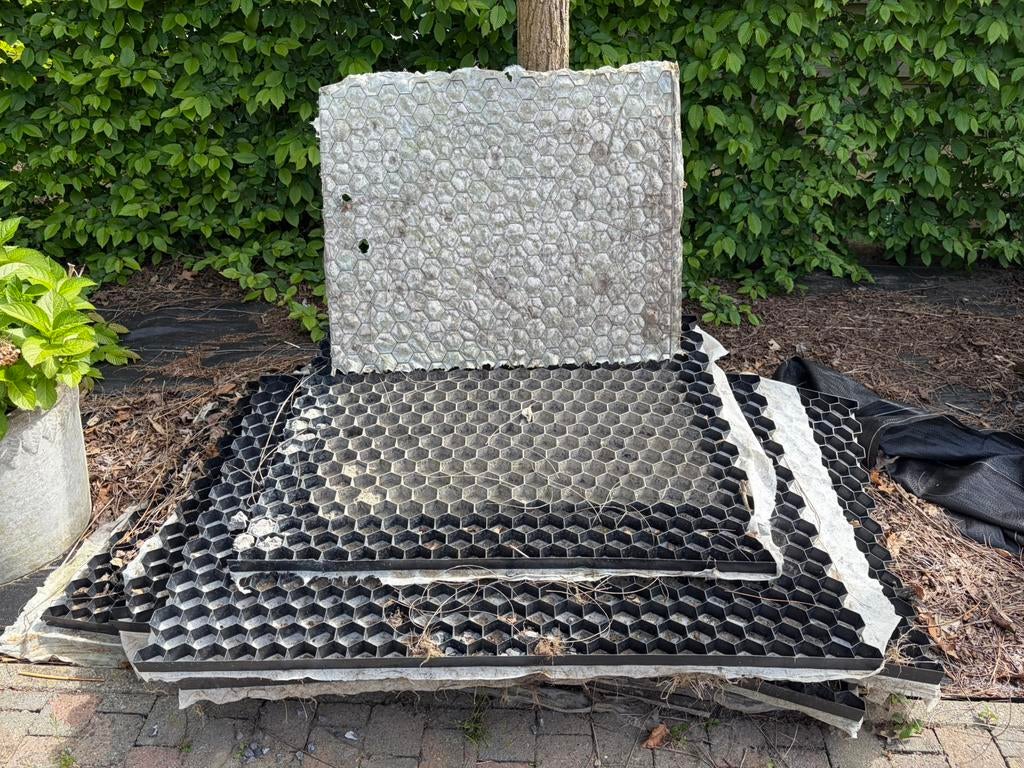 Grindrooster 120 x 80 - 11 stuks, Jardin & Terrasse, Gravier, Rochers & Caillasse, Enlèvement, Utilisé