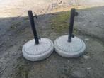 Base de parasol 2 pièces, Jardin & Terrasse, Enlèvement