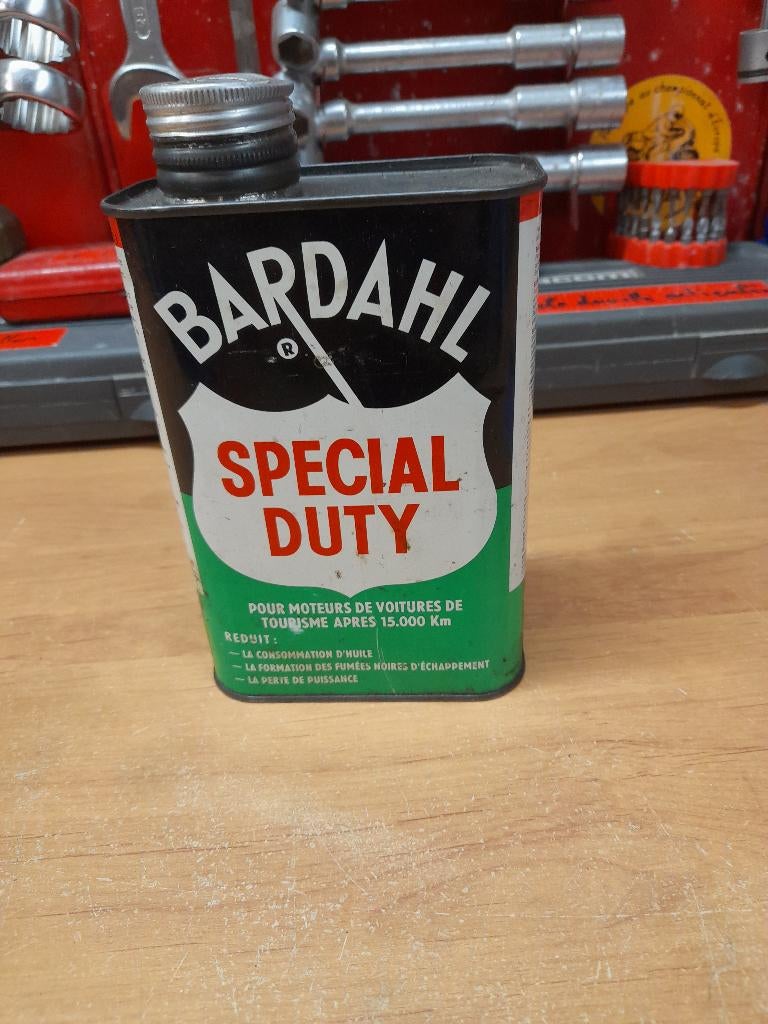 ancien bidon huile vide bardahl special duty, Collections, Marques & Objets publicitaires, Envoi, Utilisé, Autres types