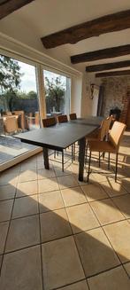 Table haute + 8 chaises hautes, Maison & Meubles, Enlèvement, Utilisé, 50 à 100 cm, Rectangulaire