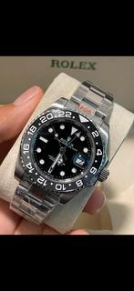 Rolex GMT MASTER bruce wayn 40 mm nieuw, Handtassen en Accessoires, Horloges | Heren, Staal, Staal, Polshorloge, Nieuw