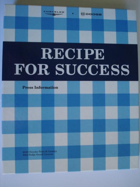Chrysler Town & Country Dodge Caravan 2008 Brochure Catalogu, Verzenden, Nieuw, Overige merken