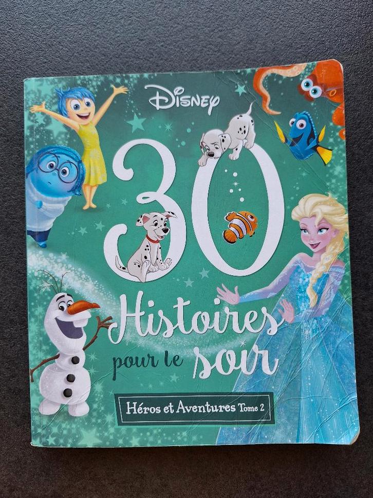 30 Histoires pour le soir(Disney)- héros et aventures tome 2, Livres, Livres pour enfants | 4 ans et plus, Utilisé, Fiction général