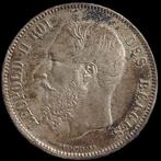 Munt / België / Leopold II / 5 Frank / 1868 / Zilver .900, Zilver, Ophalen of Verzenden, Losse munt, Zilver