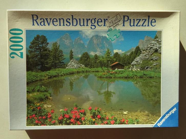 Ravensburger Puzzel 2000 st Dolomieten 3 + 1 gratis, Hobby en Vrije tijd, Denksport en Puzzels, Zo goed als nieuw, Legpuzzel, 500 t/m 1500 stukjes