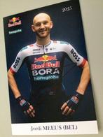 wielerkaart 2025 team bora red bull  jordi meeus signe, Sport en Fitness, Verzenden, Zo goed als nieuw