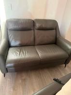 SOFA 2 SEAT DARK GREEN, Maison & Meubles, Canapés | Sofas & Chaises Longues, Enlèvement, Utilisé, Cuir