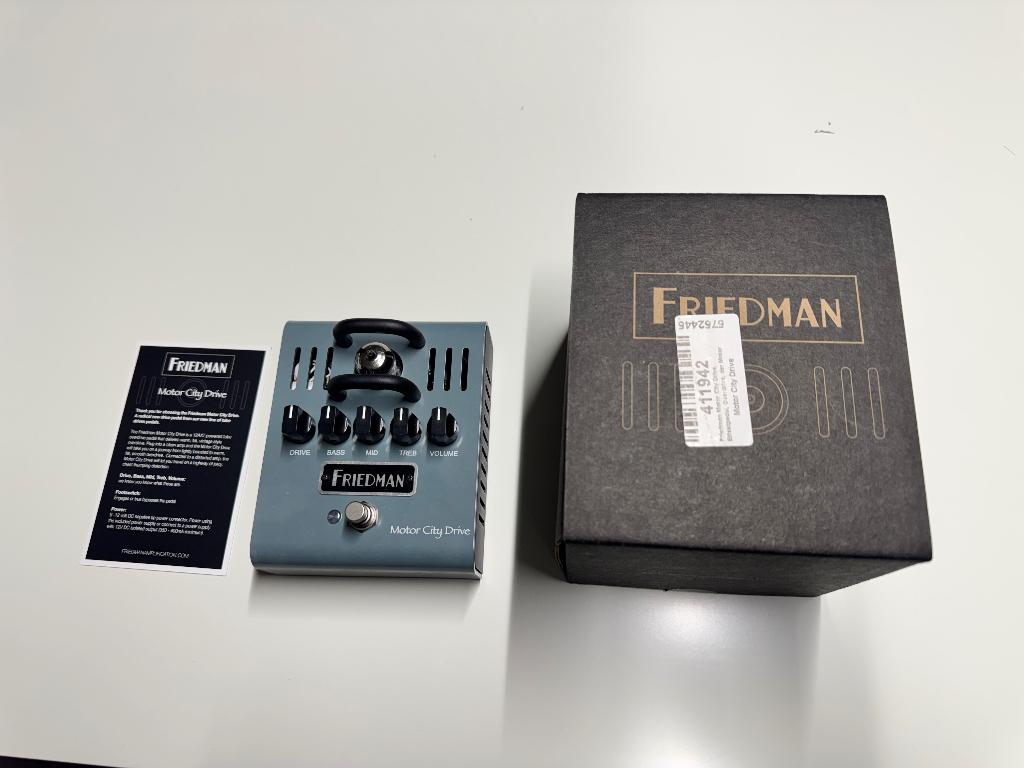 Friedman Motor City Drive, Enlèvement ou Envoi, Comme neuf, Distortion, Overdrive ou Fuzz