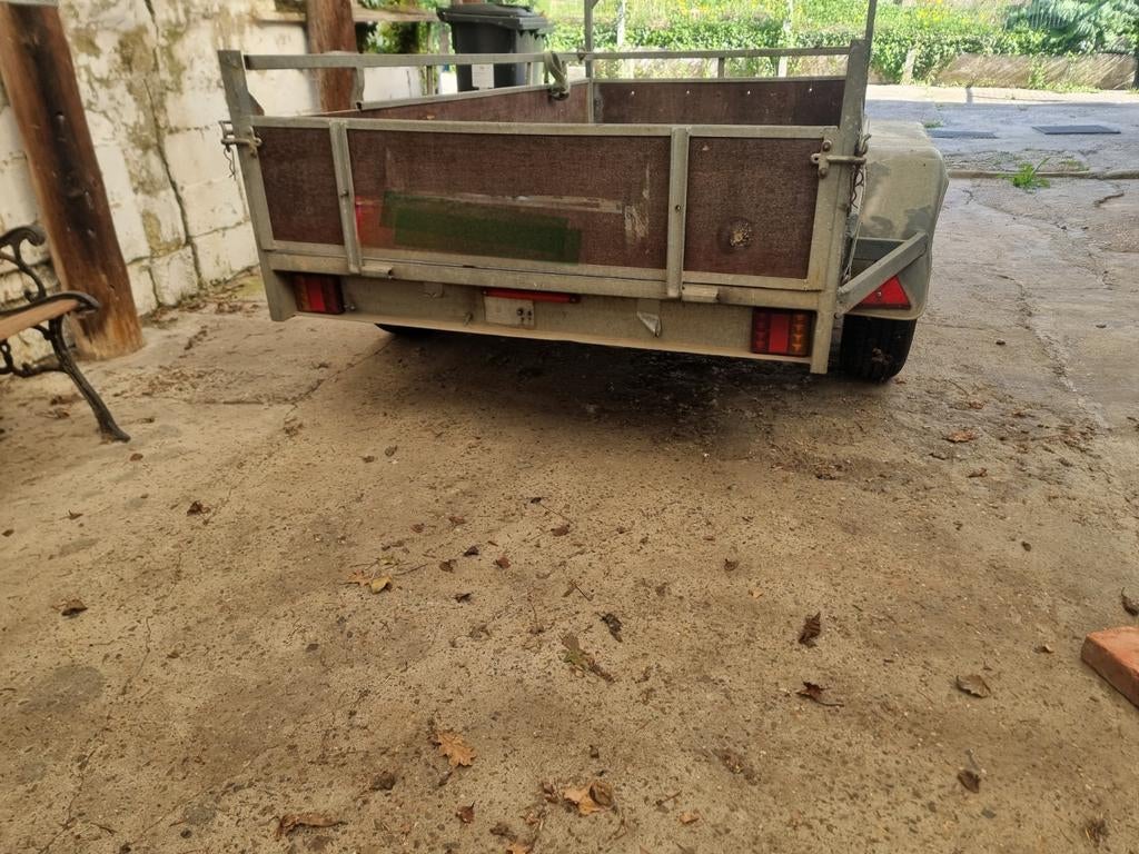 Remorq 750kg dubbel as, Ophalen