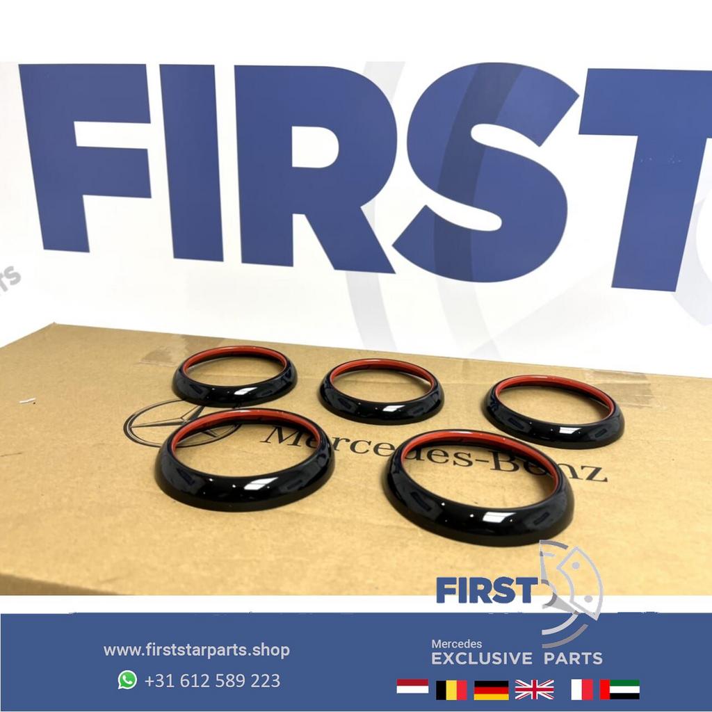 RODE AMG LUCHTROOSTER SET voor Mercedes W176 W117 W156 A45 C, Gebruikt, -, Ophalen of Verzenden, -