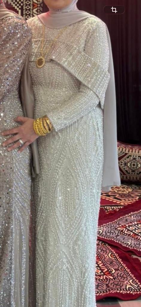 Jurk, Kleding | Dames, Jurken, Zo goed als nieuw, Grijs, Onder de knie, Ophalen