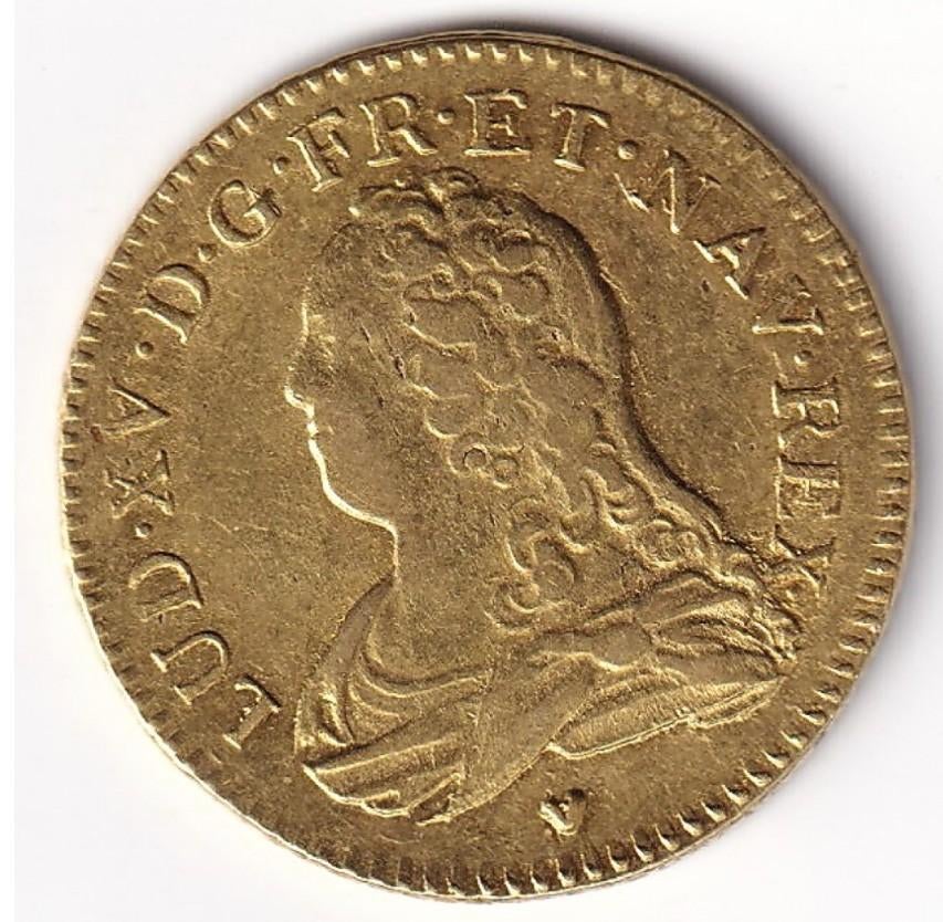 1 Louis d'or 1726 (AA/Metz) 8,16 grammes 22 carats Au, Envoi, Or