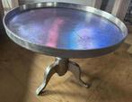 Zilverkleurig salon / bijzet tafeltje, Huis en Inrichting, Ophalen, Gebruikt