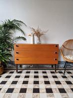 Vintage midcentury XL ladekast | kast | retro, Teck, 25 à 50 cm, Moins de 100 cm, Vintage midcentury