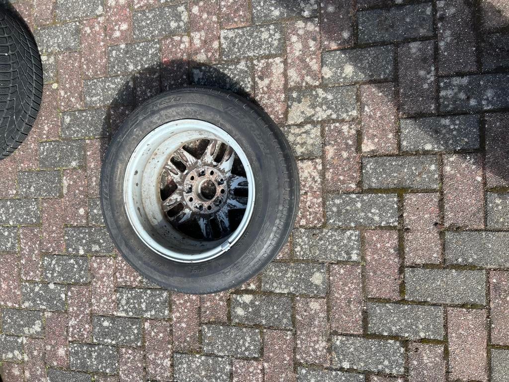 Auto banden met velgen, Ophalen, Gebruikt, 155 mm, 16 inch