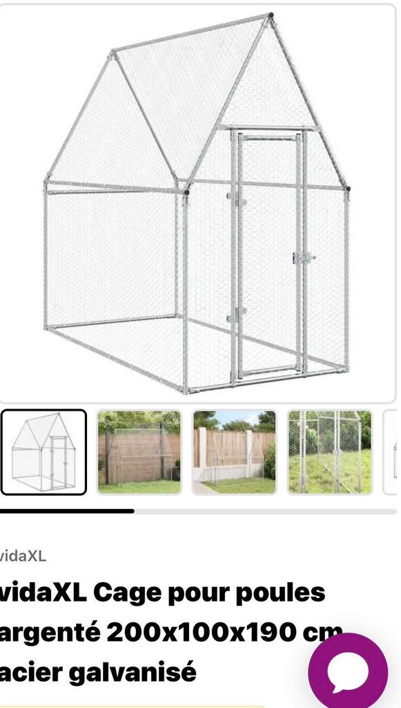 Poulailler, Animaux & Accessoires, Enlèvement, Neuf, Métal, Volière