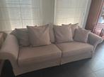 Linnen 4-zit sofa- Belgisch fabricaat- merk Passe Partout, Ophalen, 250 tot 300 cm, Gebruikt, 75 tot 100 cm
