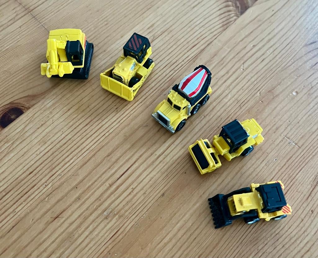 Vintage Micro Machines set bouwvoertuigen van Galoob, Verzamelen, Speelgoed, Ophalen of Verzenden, Gebruikt