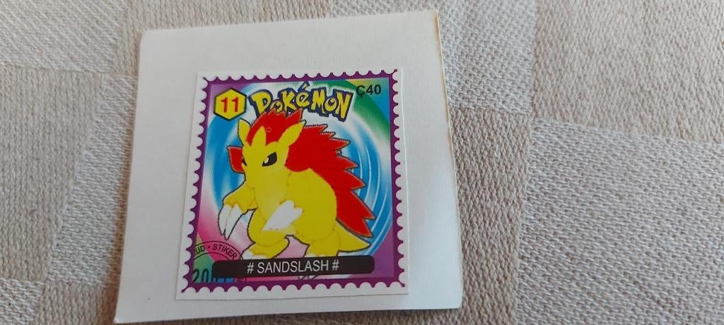 timbre Pokémon rare en édition limitée Sandslash, Enlèvement ou Envoi, Neuf, Autres types