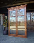 Oude Vitrinekast | Hoge Winkelkast | Toonkast teak #6316, Ophalen of Verzenden