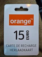 Orange 15 euro herlaadkaard, Télécoms, Télématique & VoIP, Enlèvement