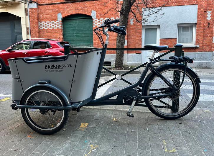 Babboe Curve Mountain, Vélos & Vélomoteurs, Vélos | Vélos avec bac, Utilisé, Autres marques, 4 enfants ou plus, Électrique, Bâche