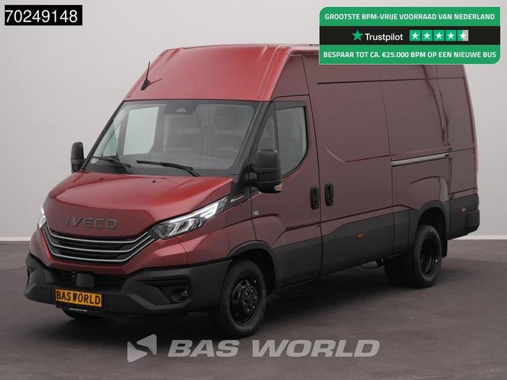 Iveco Daily 35C21 BPM VRIJ! 3.0L Automaat 2x Schuifdeur 210P, Auto's, Bestelwagens en Lichte vracht, Bedrijf, Te koop, Achteruitrijcamera