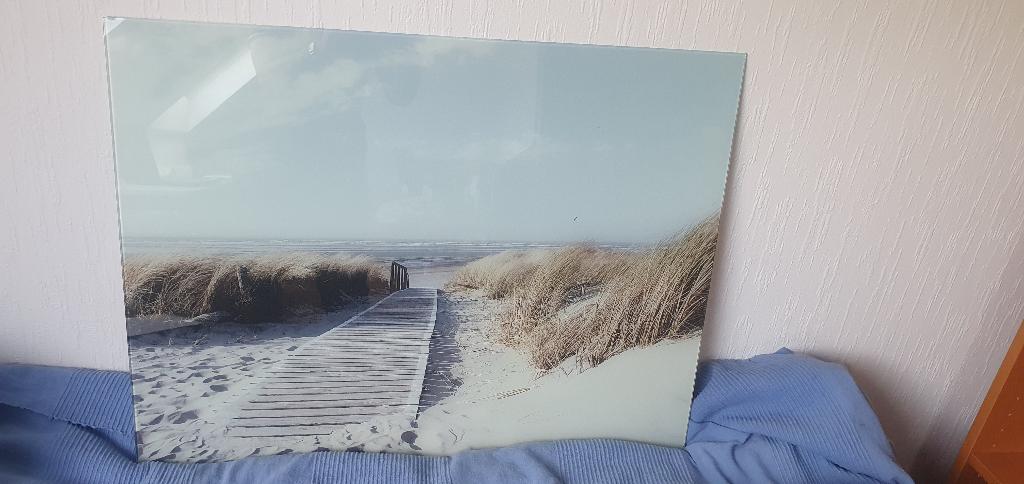 PHOTO MER SOUS VERRE, Huis en Inrichting, Woonaccessoires | Wanddecoraties, Glas, Achter glas, Ophalen