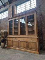 Buffet/vitrine en chêne LIVRAISON GRATUITE, 25 à 50 cm, 200 cm ou plus, Avec tablette(s), Comme neuf