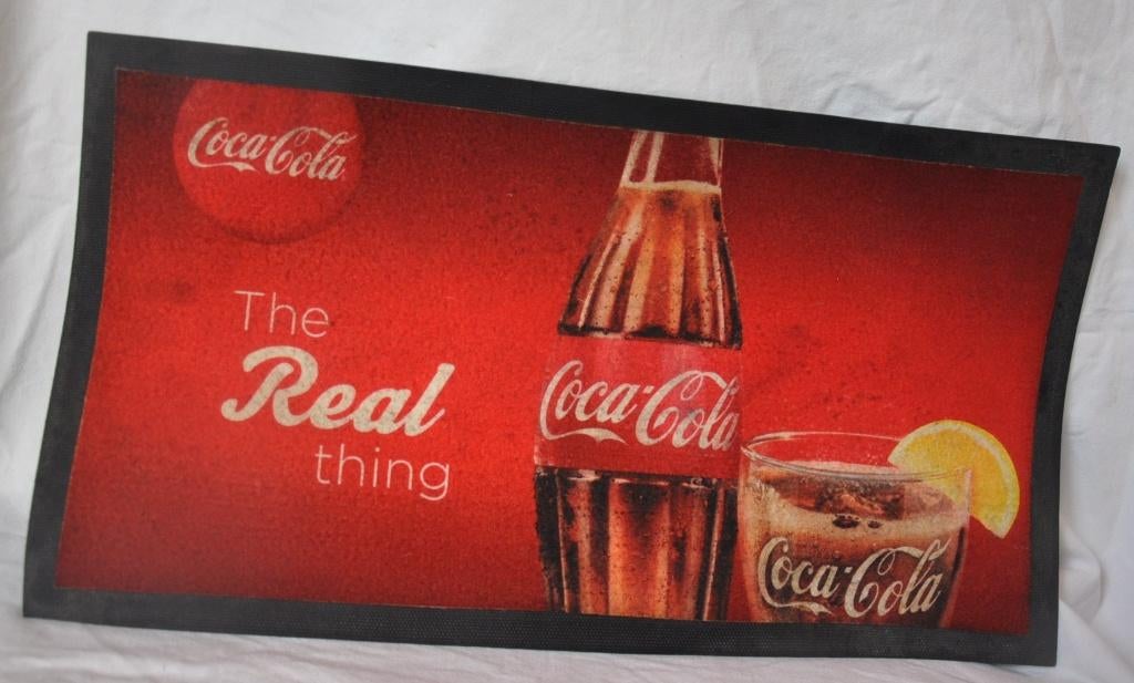 tapis de comptoir de brasserie pub coca cola, Collections, Marques & Objets publicitaires, Enlèvement ou Envoi, Utilisé, Autres types