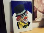 Peinture sur toile clown triste, Enlèvement ou Envoi