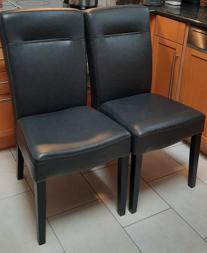 eetkamerstoelen 4, Huis en Inrichting, Stoelen, Gebruikt, Vier, Grijs, Ophalen