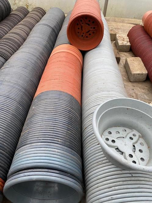 Plantenschotels diverse maten rond, Tuin en Terras, Bloempotten, Zo goed als nieuw, Kunststof, Binnen, Balkon, Tuin, Minder dan 40 cm