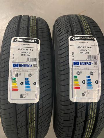 ️2 pneus 195/75 R 14 C️Continental beschikbaar voor biedingen