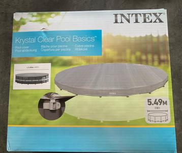 Nieuw rond INTEX zwembadzeil 5.49cm, winkelprijs is 74,55€, Enlèvement, Neuf, Couverture de piscine