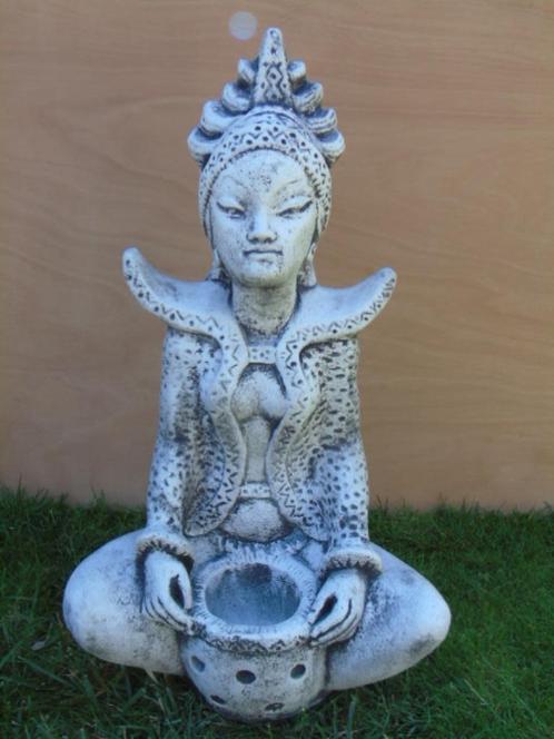 statue d un bouddha assis shiva en pierre patinée, Jardin & Terrasse, Statues de jardin, Neuf, Bouddha, Pierre, Enlèvement ou Envoi