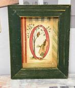 Angel Engel uil O By Linda Spivey Vintage hout houten lijst, Antiek en Kunst, Ophalen of Verzenden