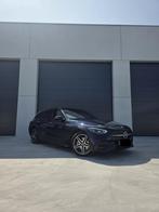 Mercedes c klasse 300e BREAK AMG Line+ PANO+NIGHTPACK + 360, Auto's, Automaat, Zwart, USB, Blauw