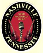 Nashville Tennessee Rockabilly sticker, Collections, Musique, Artistes & Célébrités, Envoi, Neuf
