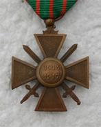 Medaille, Franse Croix de Guerre, 1914-17 Versie mt STER, Collections, Armée de terre, Enlèvement ou Envoi, Ruban, Médaille ou Ailes