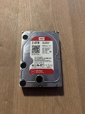 Disque dur WD Red 2 To - NASware 3.0 - SATA 64MB Cache WD20E, Enlèvement ou Envoi, Interne, Serveur, Utilisé