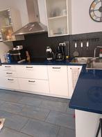Wit uitgeruste keuken + apparatuur te koop, Ophalen, Gebruikt, Wit, Hoekkeuken