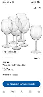 3x IKEA Svalka wijnglazen, Ophalen, Zo goed als nieuw