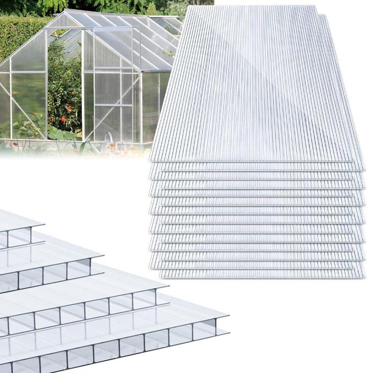 15 Plaques Polycarbonate 4 mm, Tuin en Terras, Kassen, Nieuw, Kweekkas, Polycarbonaat, Ophalen