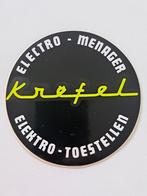 Vintage Sticker - Krëfel - Elektro Toestellen, Ophalen of Verzenden, Zo goed als nieuw, Winkel of Supermarkt