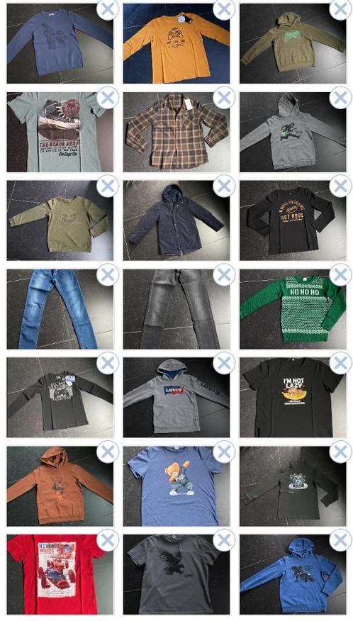 Knap lot jongenskledij, maat 146/152, 23 st (incl winterjas), Kinderen en Baby's, Kinderkleding | Maat 146, Zo goed als nieuw