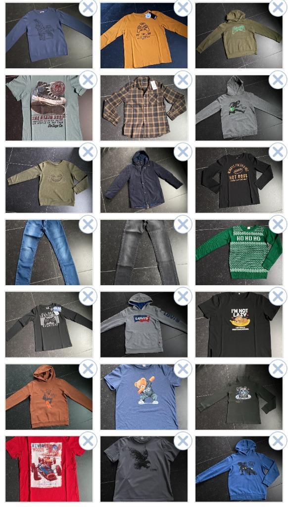 Knap lot jongenskledij, maat 146/152, 23 st (incl winterjas), Kinderen en Baby's, Kinderkleding | Maat 146, Zo goed als nieuw